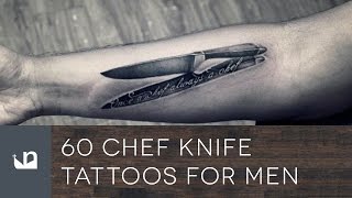 60 Chef Knife Tattoos For Men screenshot 3