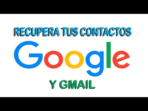 ¿Cómo recuperar mis contactos de google? 2021 || 🚀 Recuperar contactos borrados de gmail