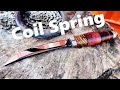 Making a knife from a coil spring