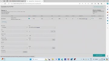 Vendor Quotation in IndustryPrime Software.