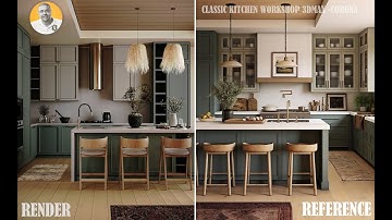 FROM ZERO TO HERO | REALISTIC CLASSIC KITCHEN | VISUALIZATION | 3Ds Max + Corona Render