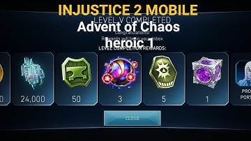 BOSS RAVEN is done and my rewards😤😤🔥🔥heroic 1 injustice 2 mobile