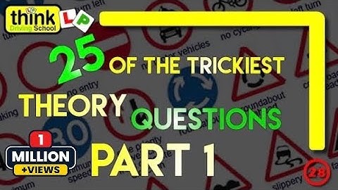 Driving Theory Test 2025: 25 Of The Hardest Theory Questions. How To Pass UK Theory Test Quiz Part 1