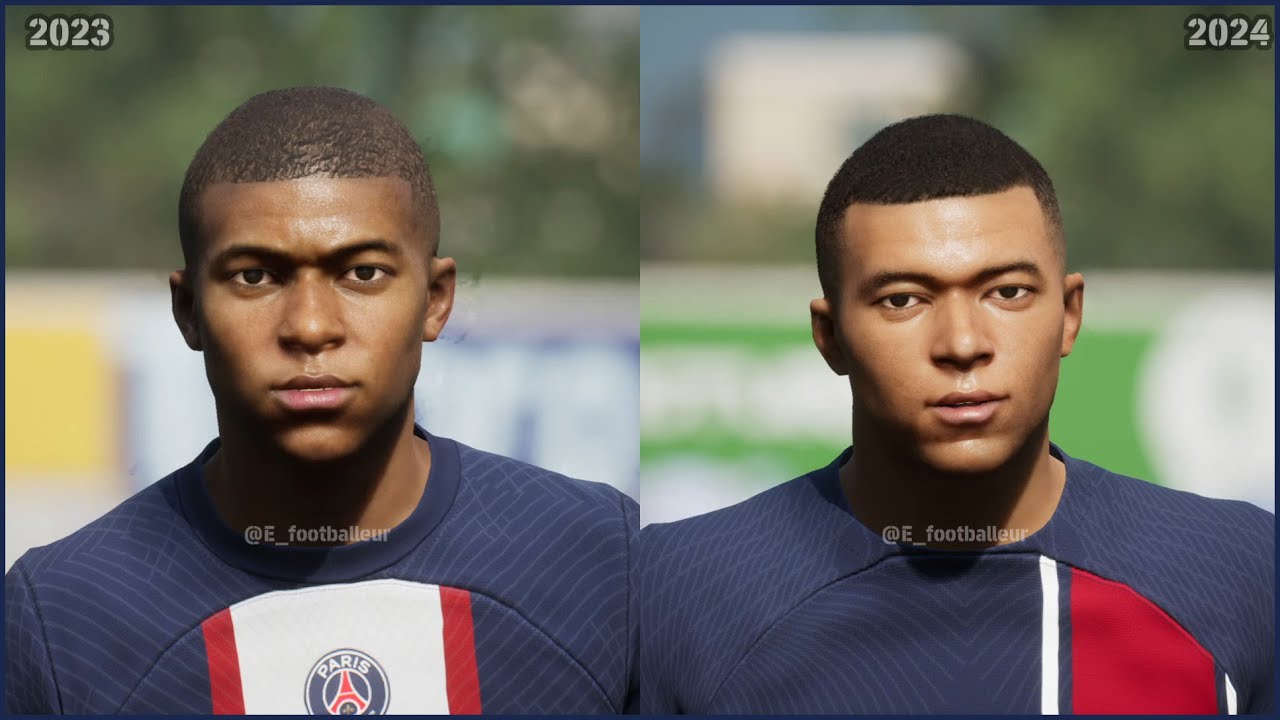 eFootball 2023 Vs 2024 Faces Comparison YouTube