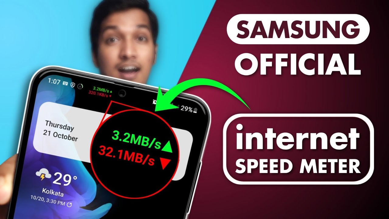 Best Internet Speed Meter for Samsung M, A, F & All Series
