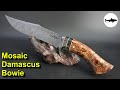 Forging a Mosaic Damascus Bowie Knife - The Complete Build