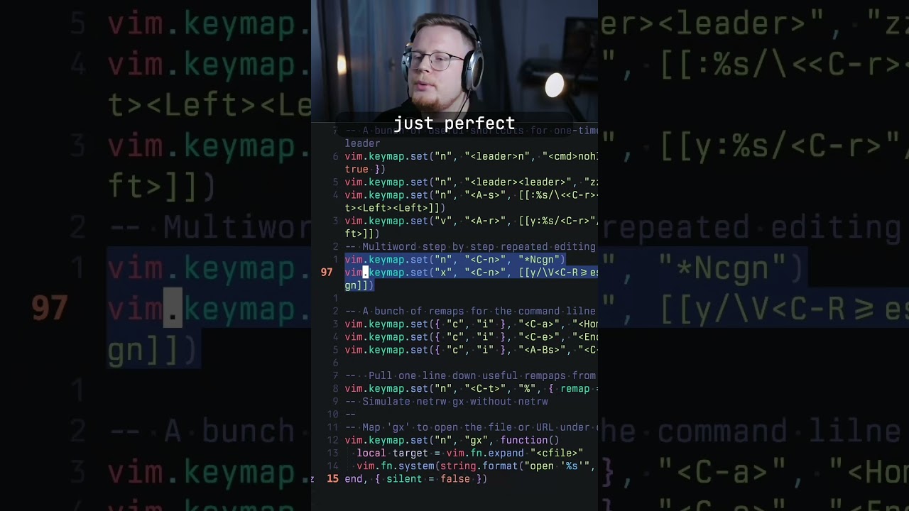 you don't need multicursors in #vim #neovim #coding #shorts