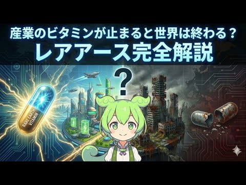 【完全解説】レアアースとは何か？産業のビタミンが止まると世界は終わる？レアアースの基礎と地政学
