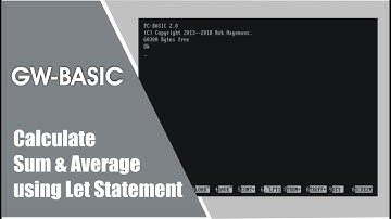 GW-BASIC Lesson 6 Urdu / Hindi