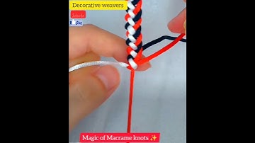 magic of Macrame knots ✨| video tutorial no.21| #macrameknots #videotutorial #shorts #viral #2023