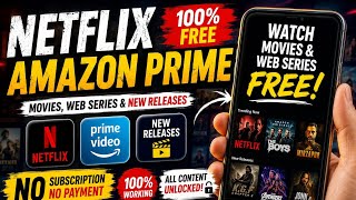 Watch free Netflix amazon prime Latest Movies &amp; Web Series FREE (2026)💯