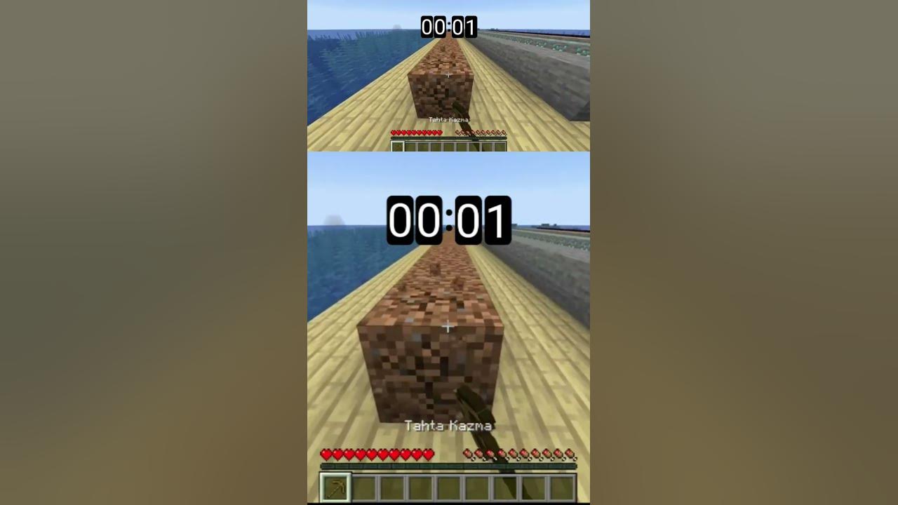 How long does it take to break blocks in Minecraft? minecraft shorts