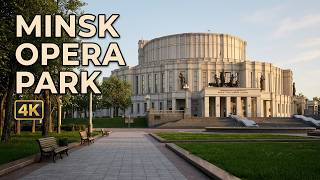 Minsk 4K Walk | Opera and Ballet Theatre Park Walking Tour Belarus screenshot 1