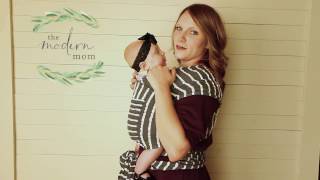 How to front wrap cross carry with a soft-strech babywearing wrap screenshot 4