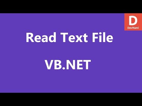 VB.Net Read Text