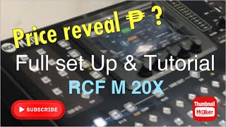 RCF M 20X Digital Mixer  Full set up &amp; Tutorial Mic inputs &amp; FX   ( Part 2 ) Tagalog