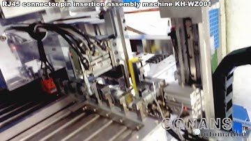 RJ45 connector pin insertion assembly machine RJ45 konektör pimi takma montaj makinesi