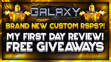 THIS BRAND NEW CUSTOM RSPS LOOKS GREAT!! | FIRST DAY REVIEW.. *FREE STUFF* (HUGE GIVEAWAYS) - Galaxy