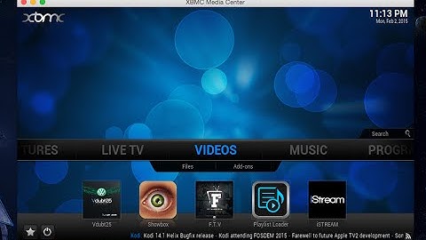 kodi how to put add ons as ICON on main screen