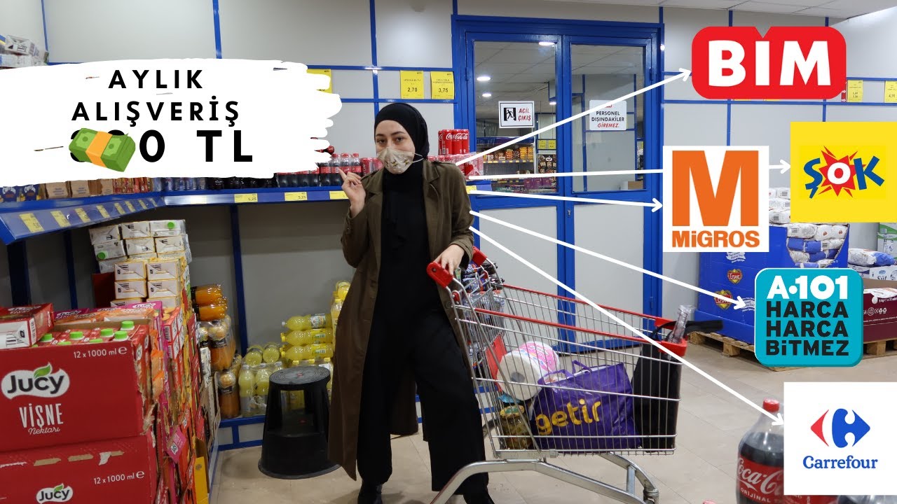Sağlıklı ve Ucuz Market Alışverişi / KYK Aylık Alışveriş  #marketalışverişi