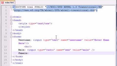 XHTML and CSS Tutorial   41   Check Boxes   Radio Buttons