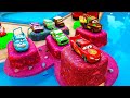 Looking for disney pixar cars on the rocky road  lightning mcqueen mater dinoco mcqueen mack