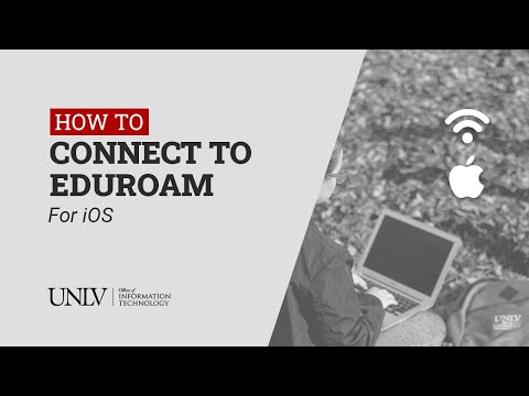 Connect your iOS device to eduroam at UNLV