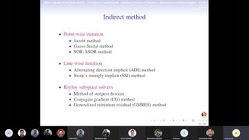 Iterative Methods for Solving Large Sparse Linear Systems of Equations 2021.08.20 (Recorded Meeting)