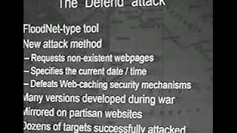 DEF CON 12 - Peter D. Feaver and Kenneth Geers, The First International Cyber War