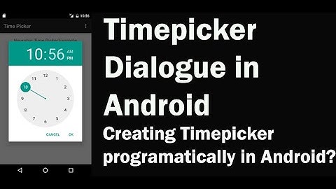 How to Implement Time Picker Dialog in Android Studio | TimePickerDialog|Malayalam