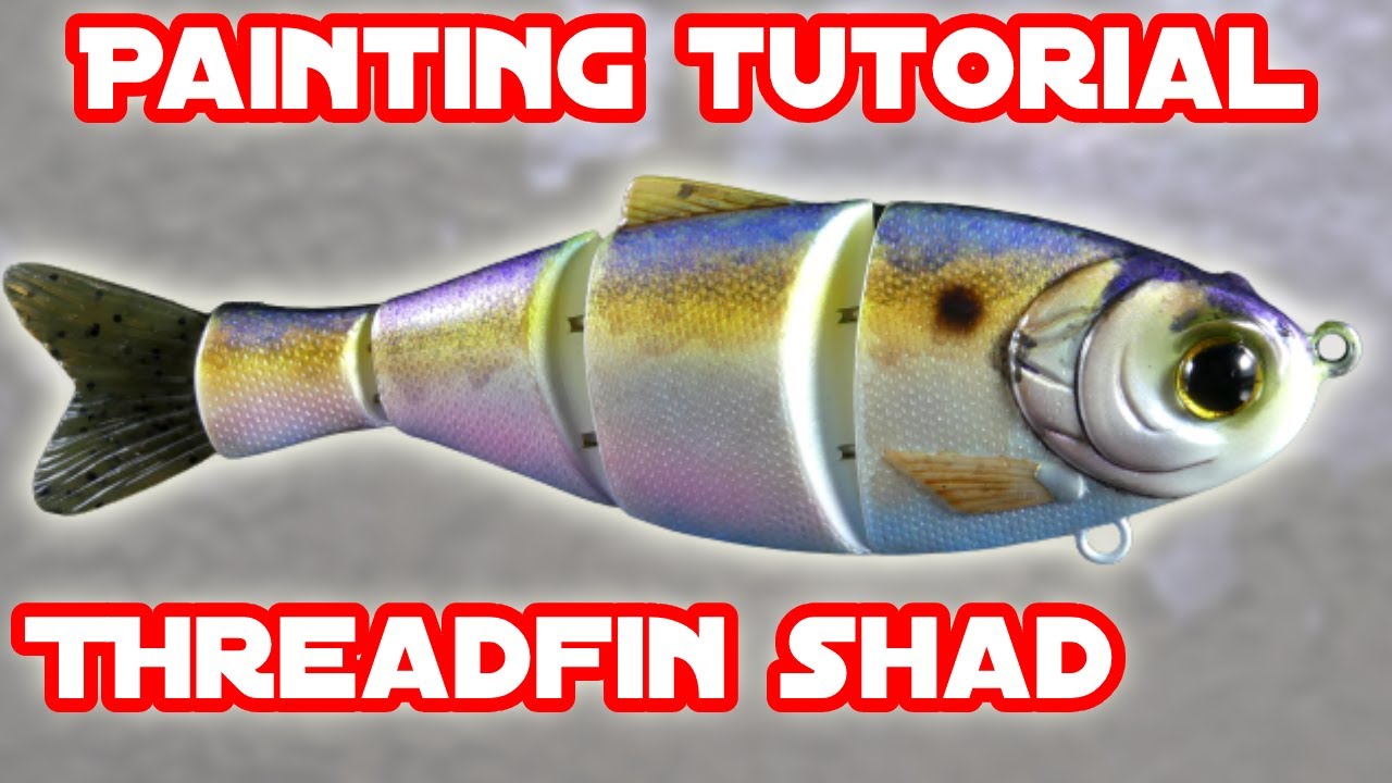 How to Paint A Colorshifting Threadfin Shad Lure Like A Pro! 