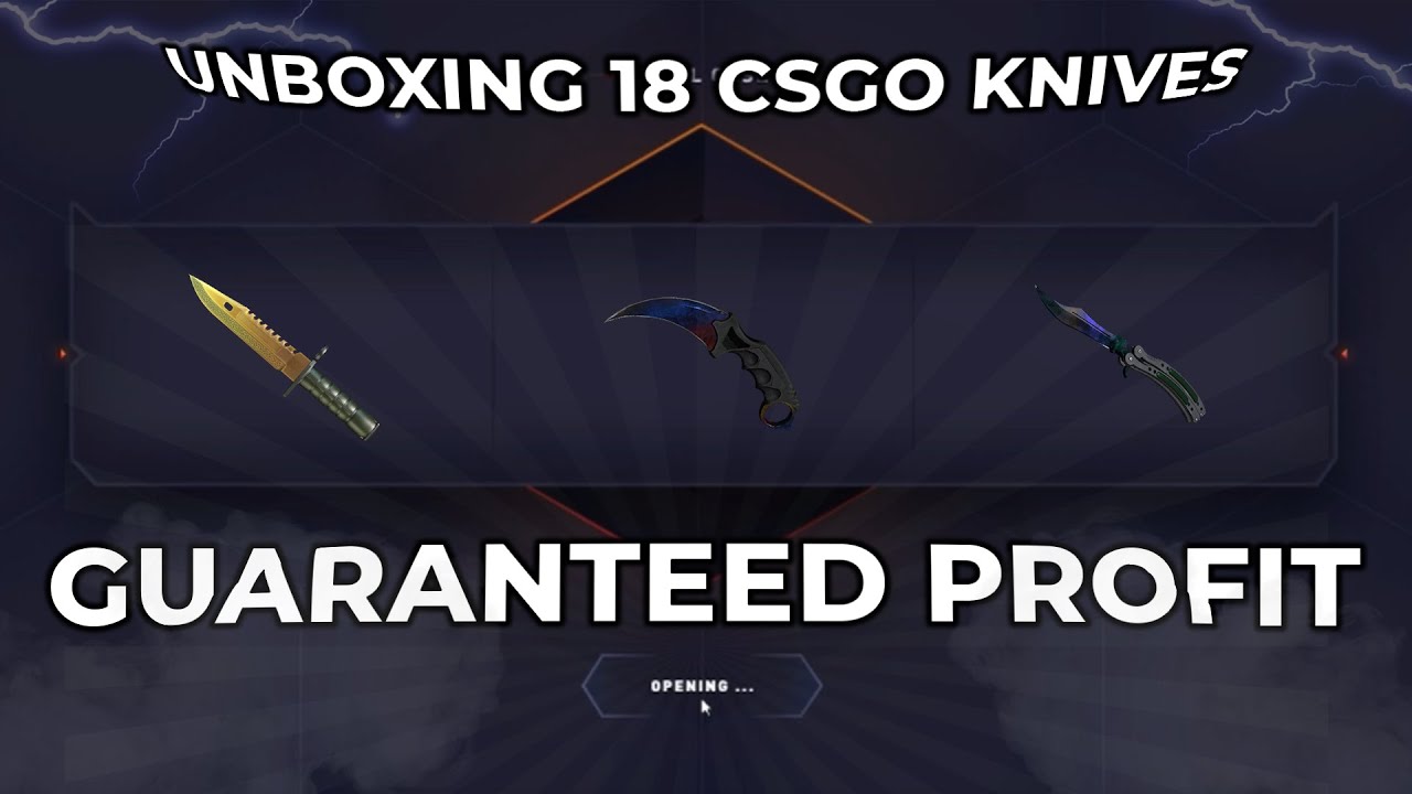 UNBOXING 18 CSGO KNIVES ON DATDROP! (GUARANTEED PROFIT CASE) YouTube