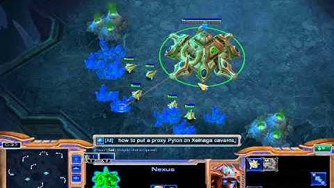 StarCraft II: Proxy Pylon Tutorial #1 Xelnaga Caverns.wmv