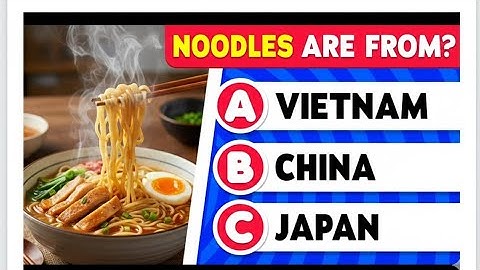 🍕 Guess the Country by its Food 😋 | 20 MCQs Food Quiz 🌍