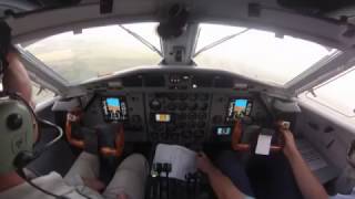 Pit View - L 410 Landing Uwpp Посадка Л410 В Пензе, Вид Из Кабины Пилотов.