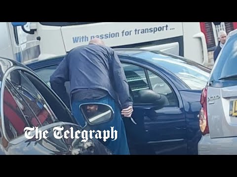 Driver pulls knife during petrol station row
