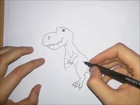 Video: Kako Nacrtati Dinosaura