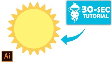 Flat Design Sun - Illustrator Tutorial