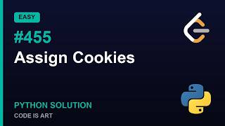 Assign Cookies - LeetCode 455 | Python Solution Explained (Easy)