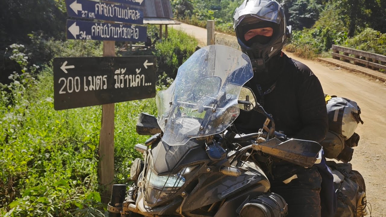 กลอเซโล - CB500X Honda แม่สามแลบ เส้น 18 กิโล