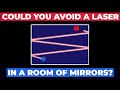 Could you avoid being hit by a laser if you were in a room of mirrors?