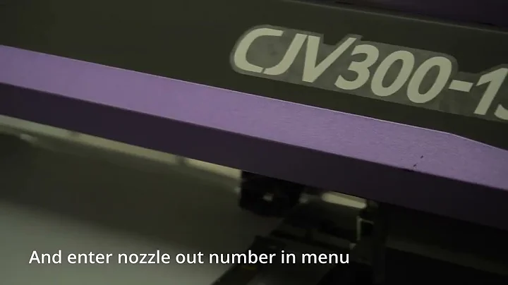 Nozzle Check Unit (NCU) and Nozzle Recovery System(NRS) operation-Mimaki CJV300 series