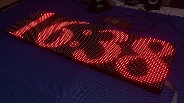 Jam Display besar Arduino Dot Matrix - Jam Pabrik