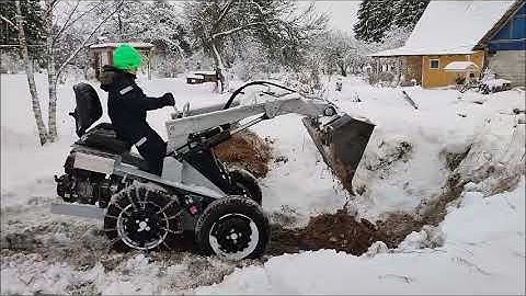 Homemade skid steer loader.