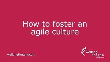 How to foster an agile culture