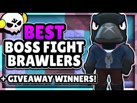 THE BEST BOSS FIGHT BRAWLERS! + GIVEAWAY WINNERS! - BRAWL STARS!