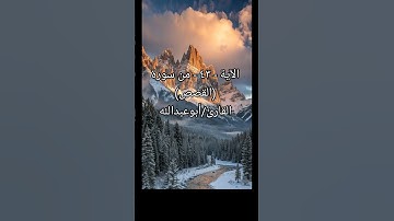الآية -٤٣- من سورة (القصص) القارئ/أبوعبدالله #القرآن_الكريم #اسلاميات #راحة_نفسية #تيك_توك