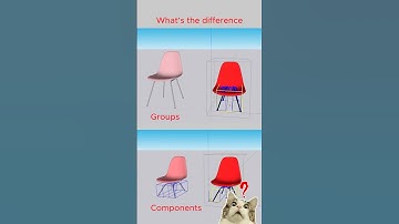 The difference between Groups and Components In Sketch Up #3ddesign  #designer #sketchupmodels