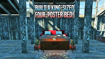 How to Build a King-Sized Four-Poster Bed 🛌 Fallout 4 No Mods Shop Class
