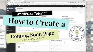 Create a Simple Coming Soon Page in 5 Minutes